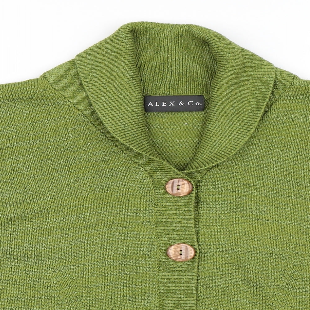 Alex & Co Womens Green   Cardigan Jumper Size 20