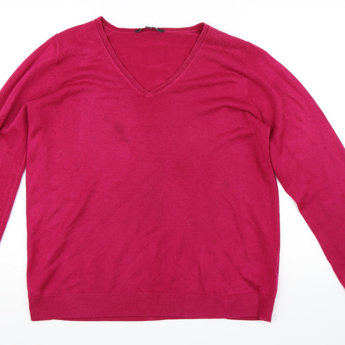Le Bon Marché Womens Pink   Pullover Jumper Size 16
