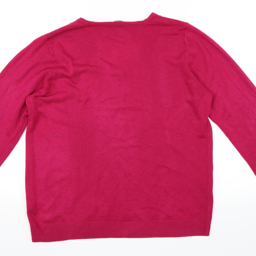 Le Bon Marché Womens Pink   Pullover Jumper Size 16