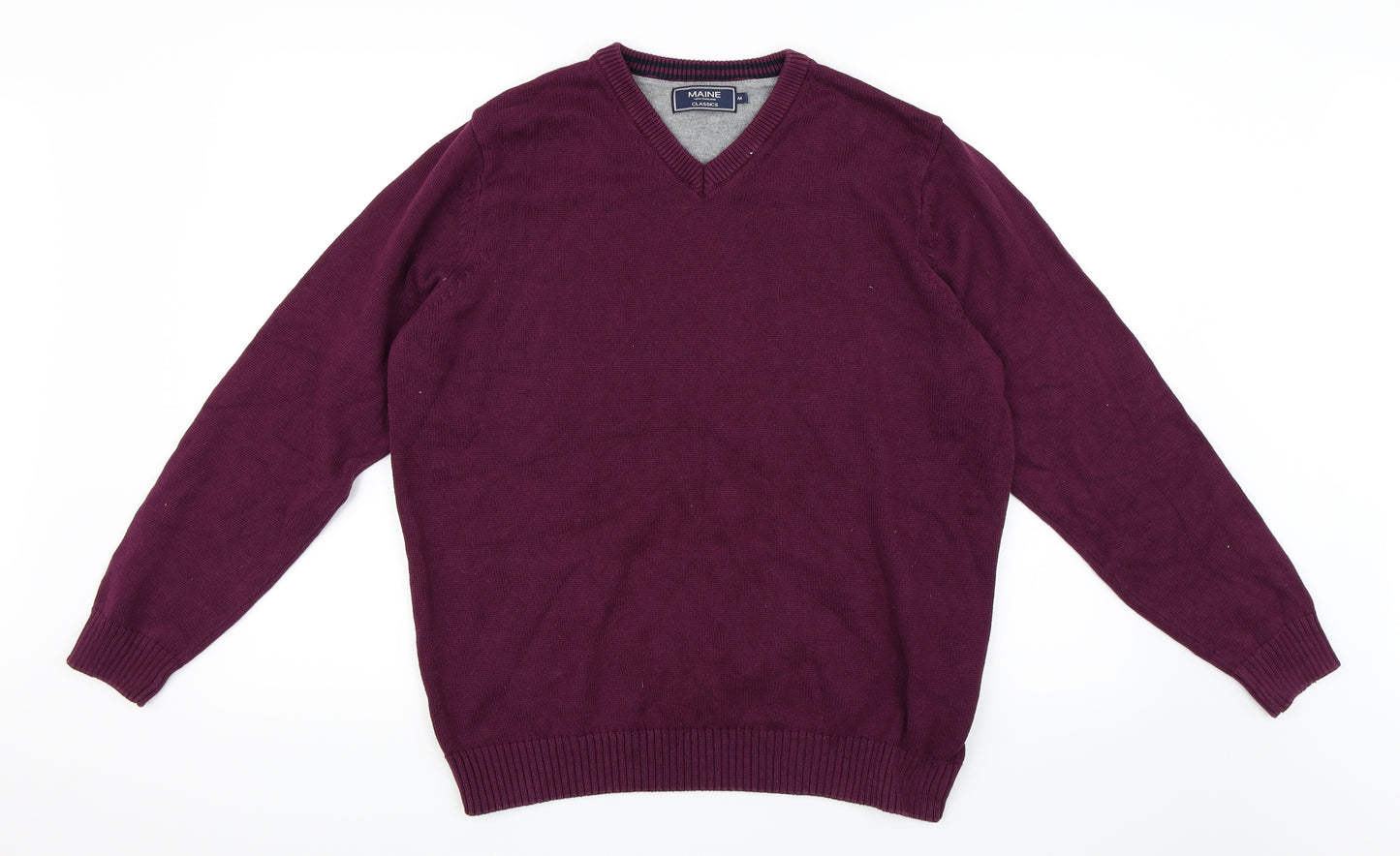 Maine Mens Purple   Pullover Jumper Size M