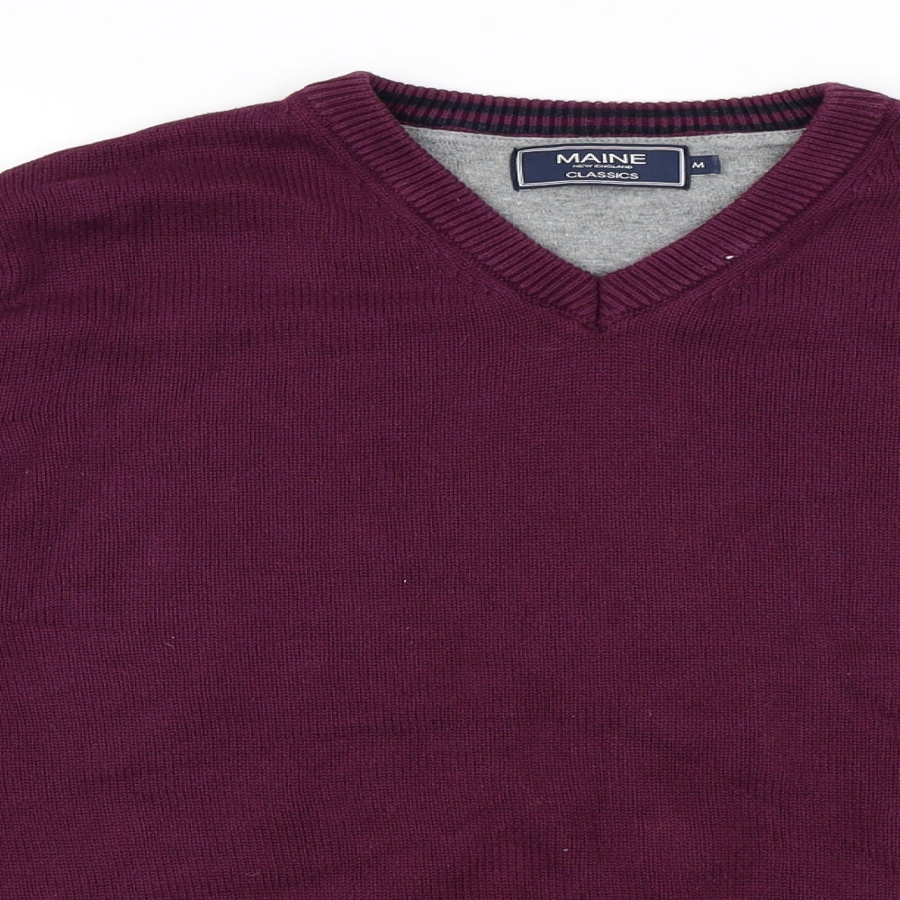 Maine Mens Purple   Pullover Jumper Size M