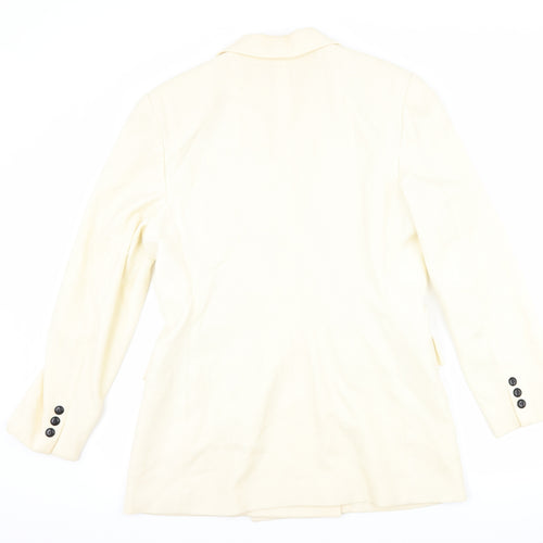 JH Collectibles Womens Ivory Spotted  Jacket Suit Jacket Size 8