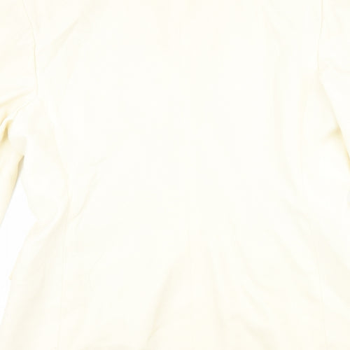 JH Collectibles Womens Ivory Spotted  Jacket Suit Jacket Size 8