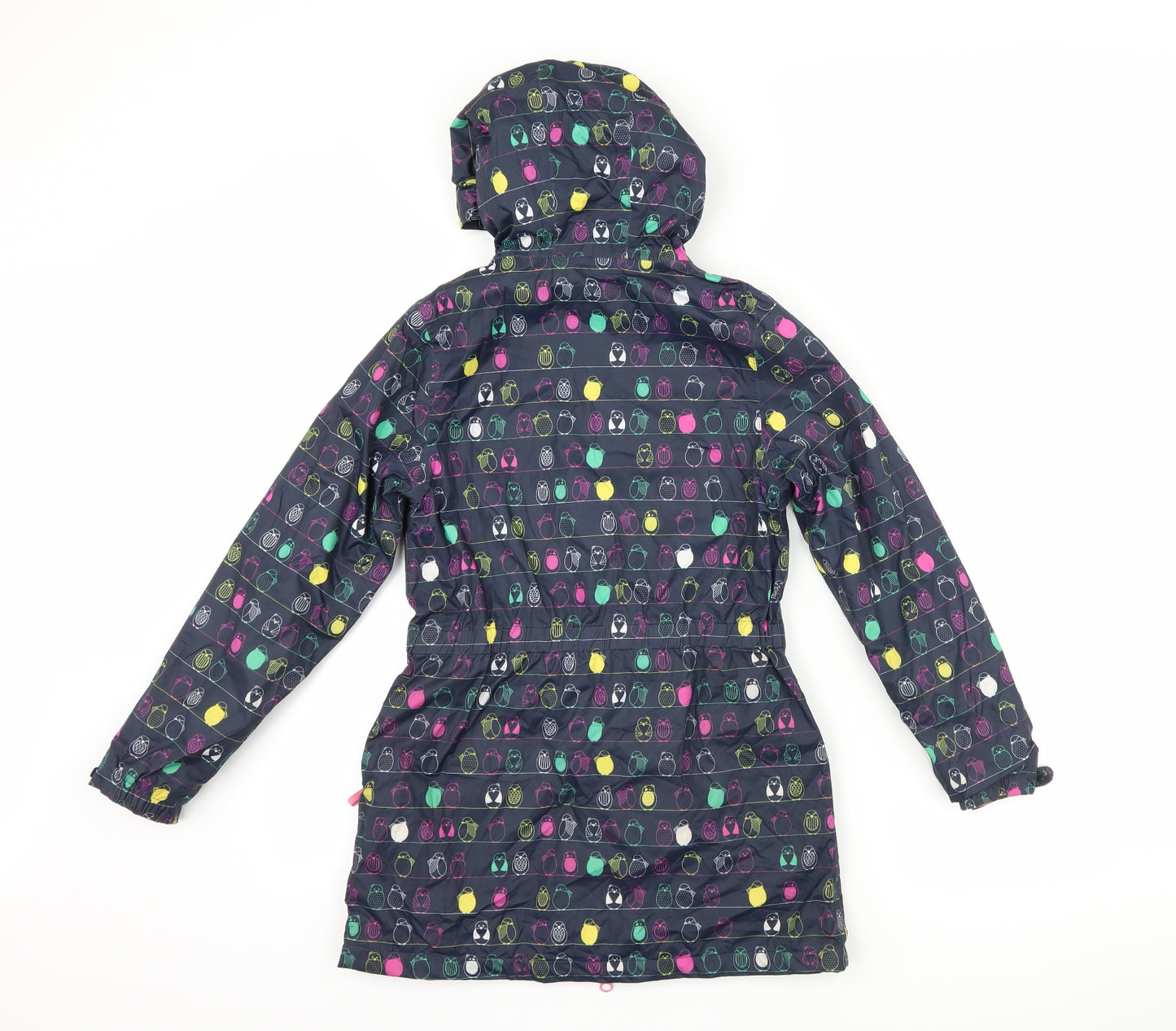 Peter Storm Girls Blue   Rain Coat Coat Size 9-10 Years  - Bird print