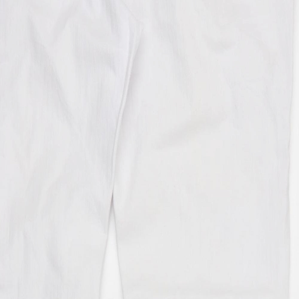 Per Una Womens White  Denim Straight Jeans Size 16 L30 in