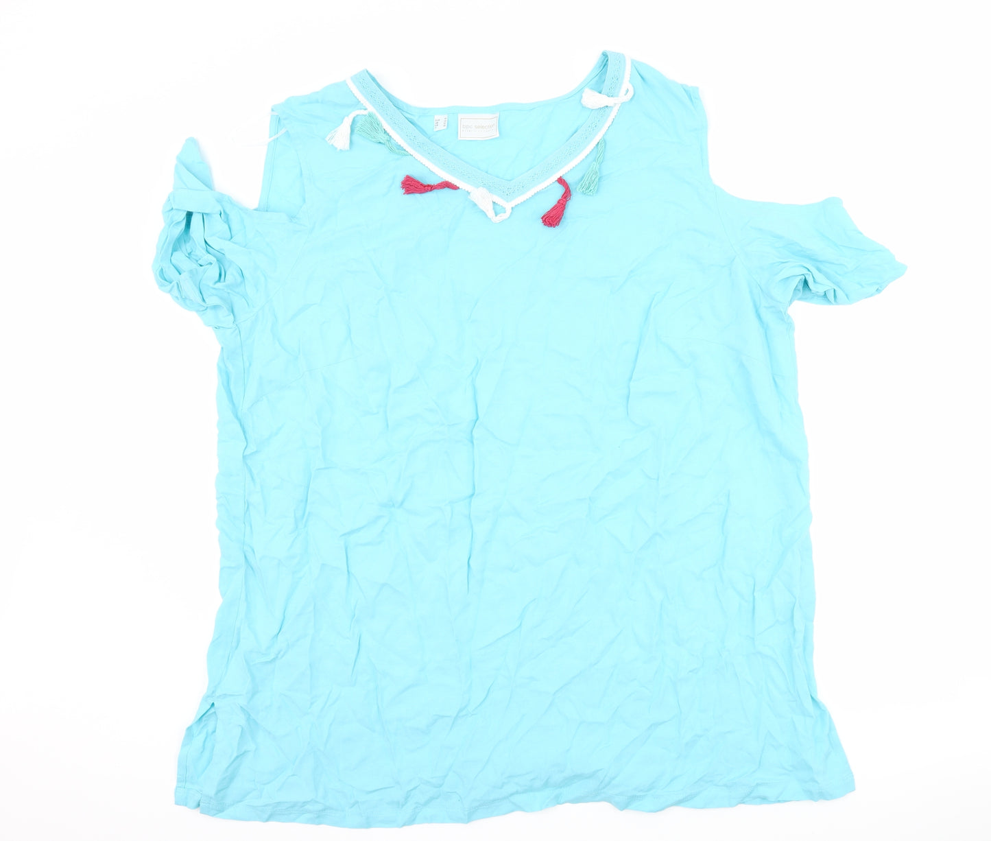 BPC Selection Womens Blue   Basic T-Shirt Size 24