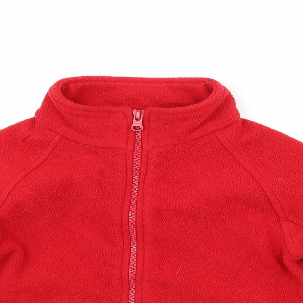 Regatta Girls Red  Fleece Jacket  Size 3-4 Years