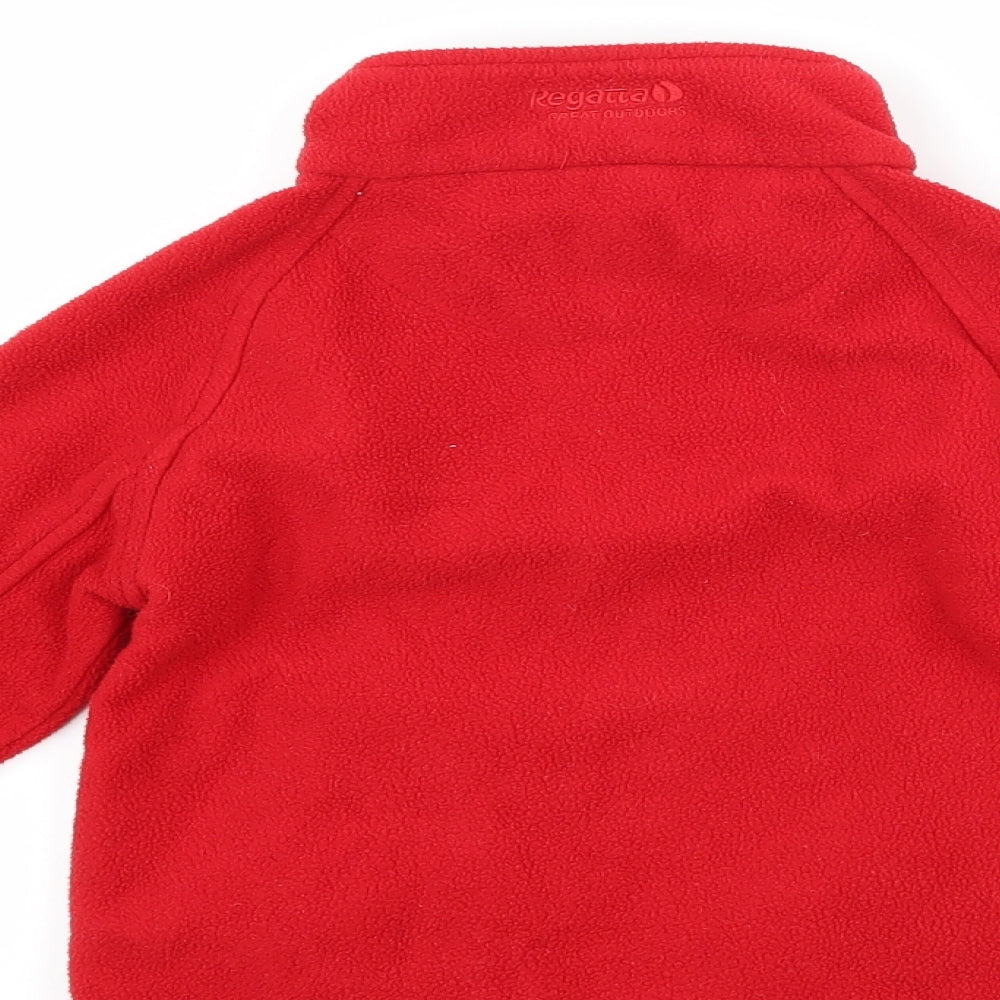 Regatta Girls Red  Fleece Jacket  Size 3-4 Years