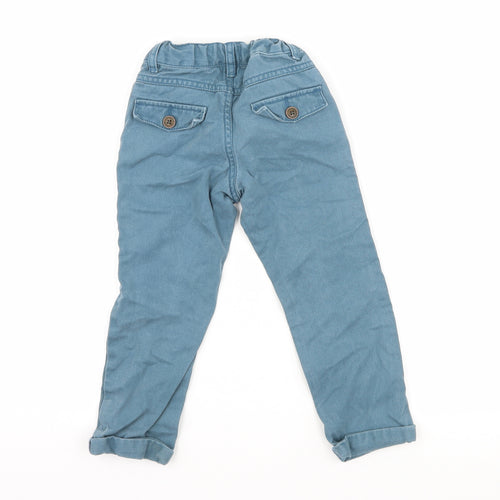 F&F Boys Blue   Cargo Trousers Size 2-3 Years