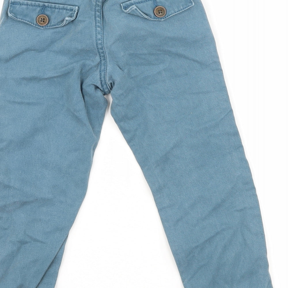 F&F Boys Blue   Cargo Trousers Size 2-3 Years