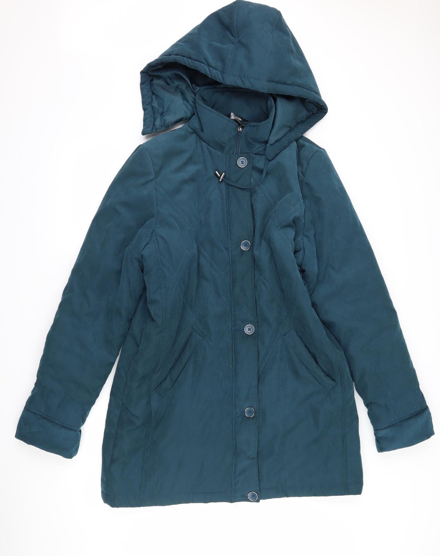 Classics Womens Blue   Overcoat Coat Size 18
