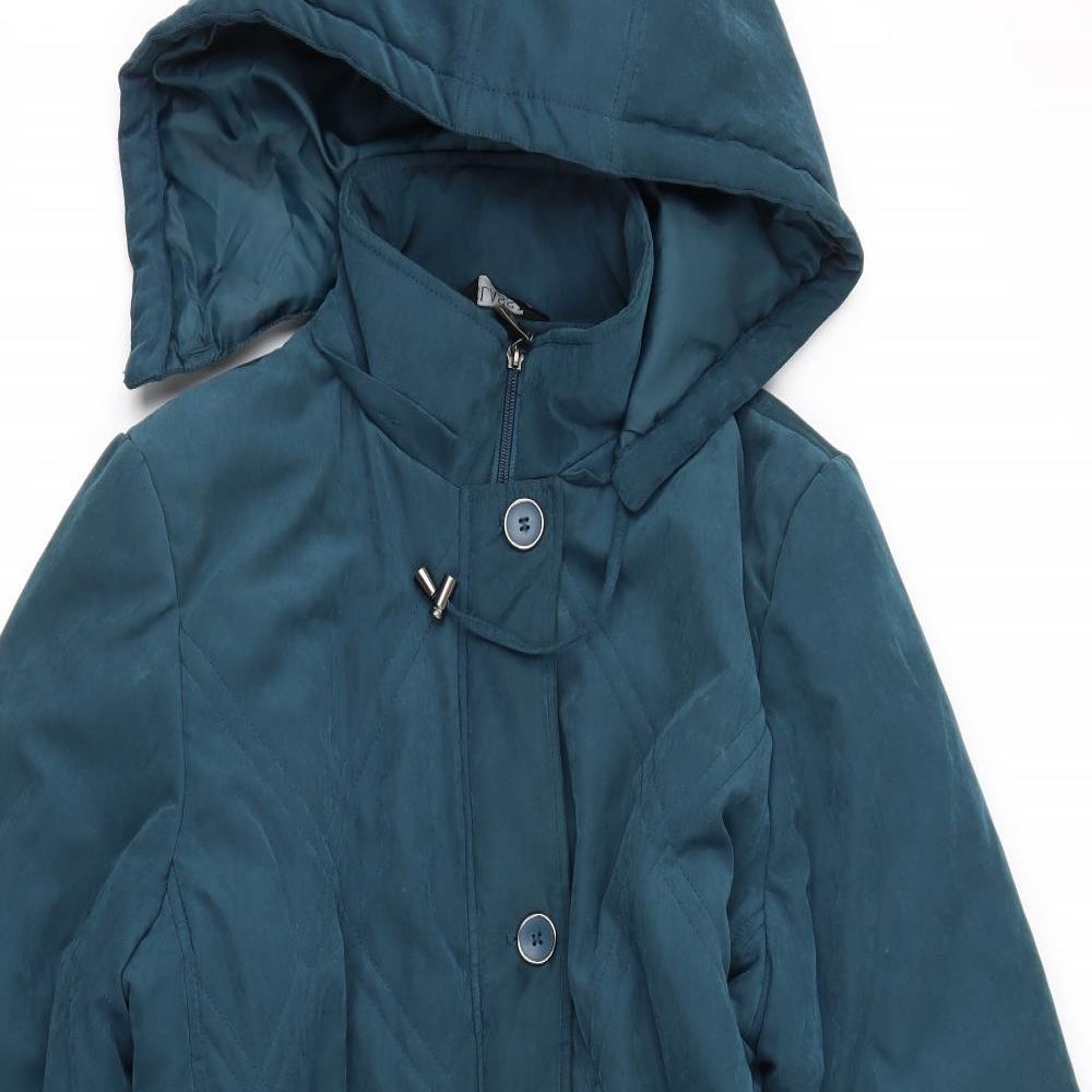 Classics Womens Blue   Overcoat Coat Size 18