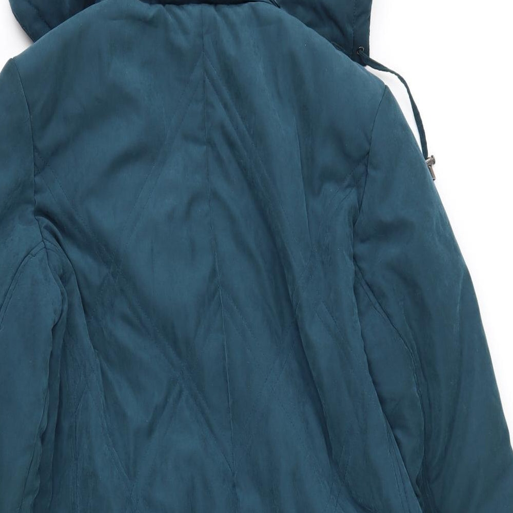 Classics Womens Blue   Overcoat Coat Size 18