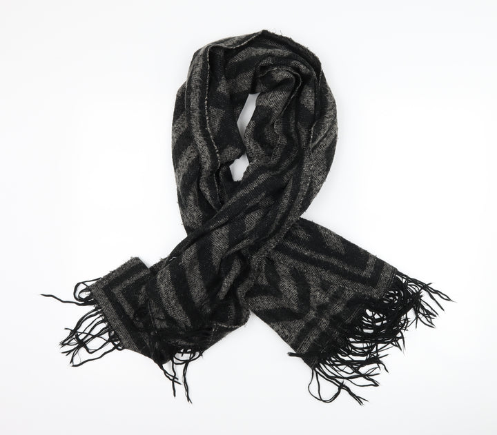 Preworn Womens Grey Striped   Scarf