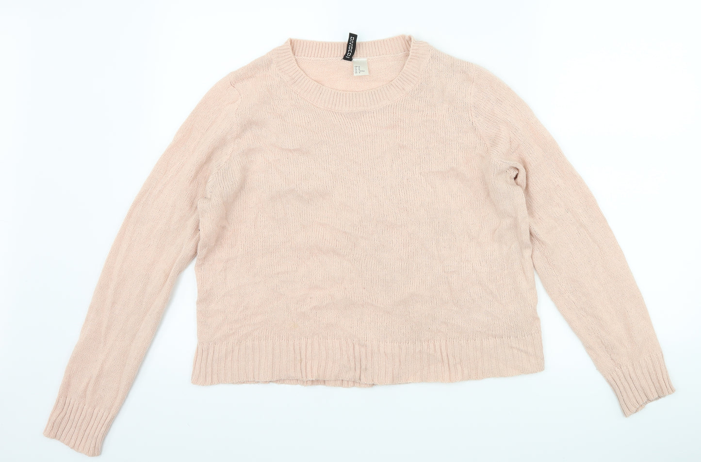 H&M Womens Pink   Pullover Jumper Size M