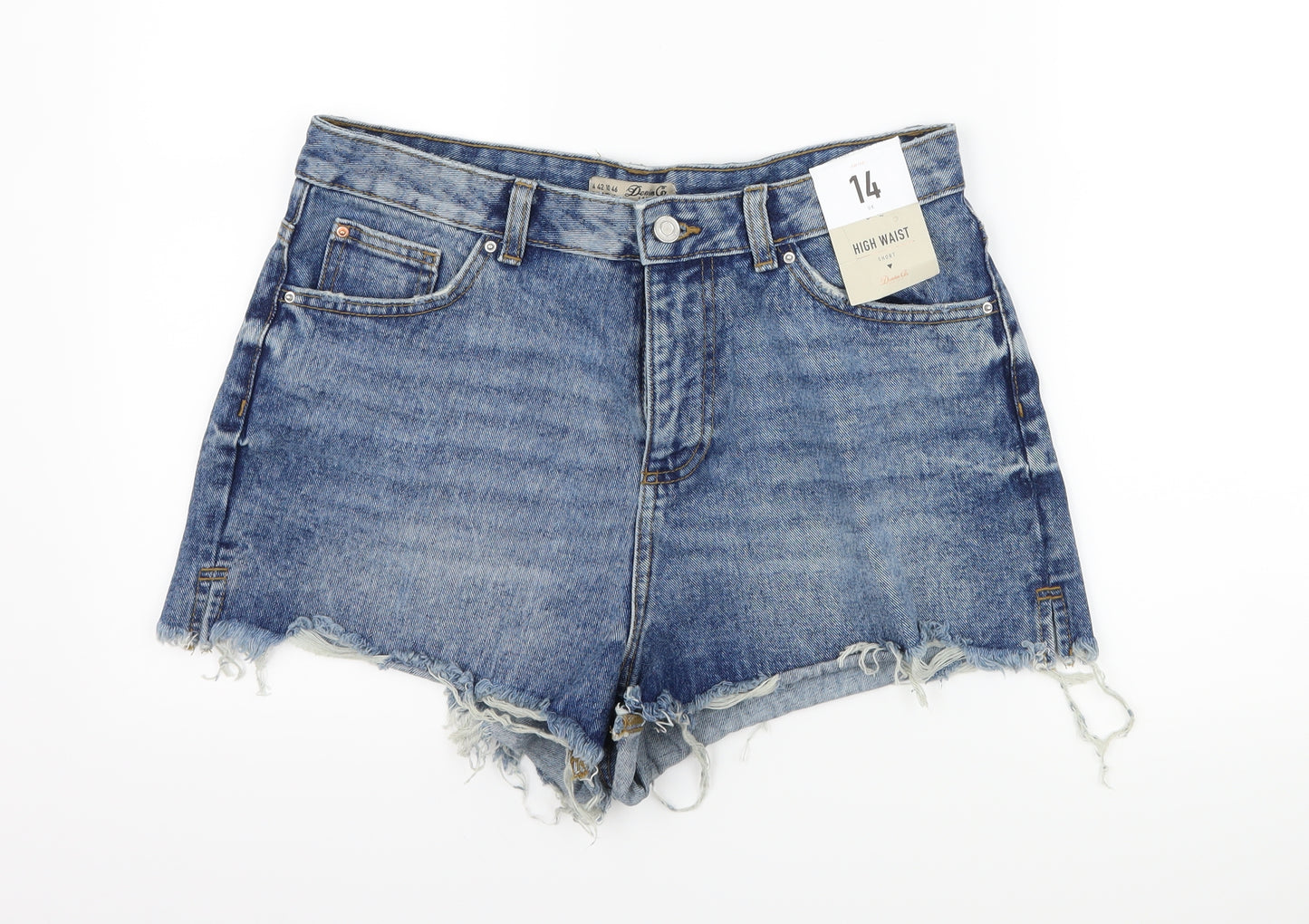 denim co Womens Blue  Denim Hot Pants Shorts Size 14