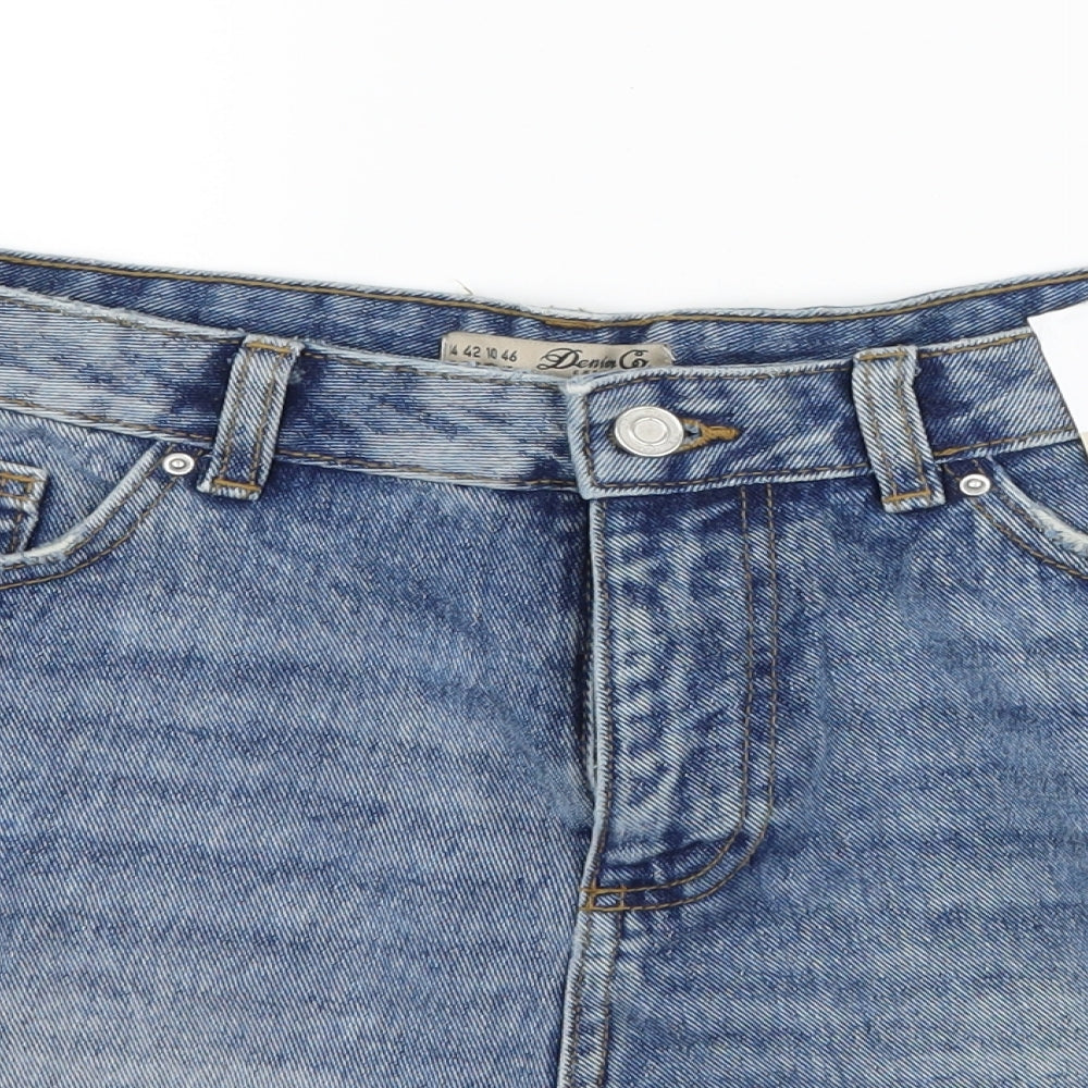 denim co Womens Blue  Denim Hot Pants Shorts Size 14