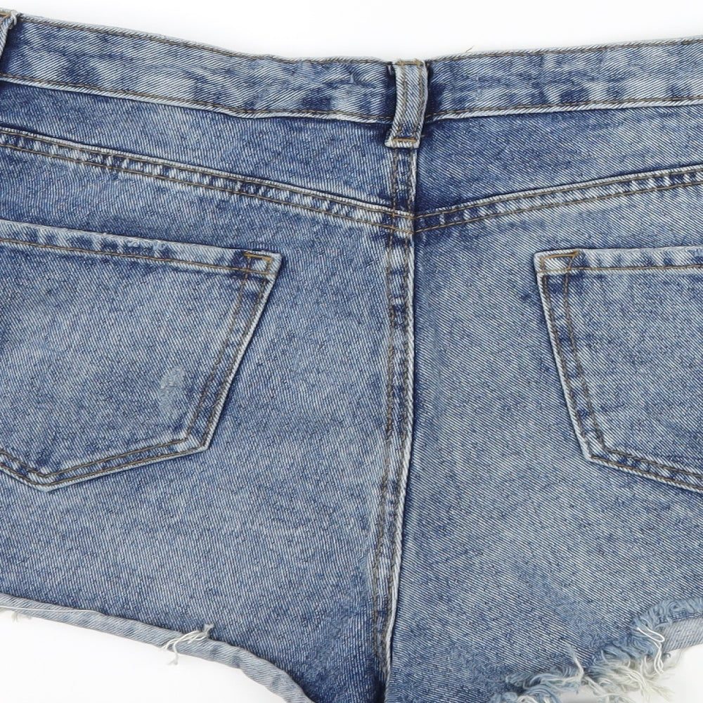 denim co Womens Blue  Denim Hot Pants Shorts Size 14