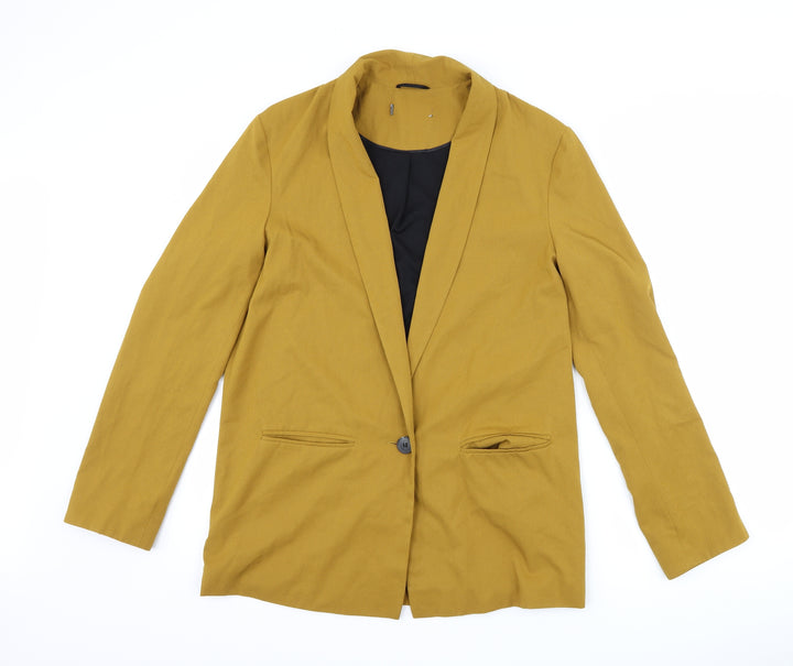 Primark Womens Brown Jacket Suit Jacket Size 8
