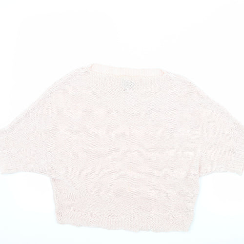 Carina Ricci Womens Pink   Basic T-Shirt Size S