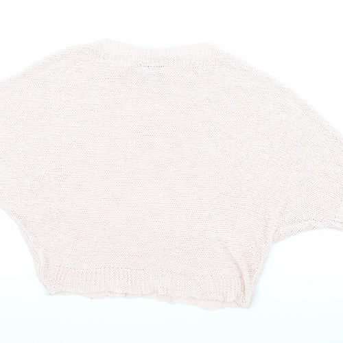 Carina Ricci Womens Pink   Basic T-Shirt Size S