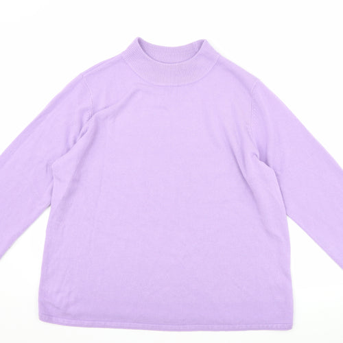 bm Collection Womens Purple   Pullover Jumper Size L
