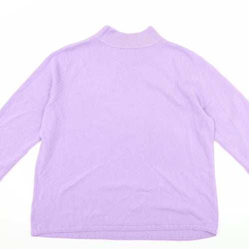 bm Collection Womens Purple   Pullover Jumper Size L