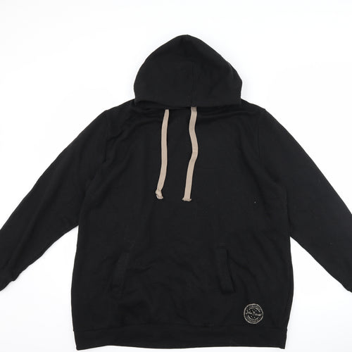 John Baner Mens Black   Pullover Hoodie Size XL