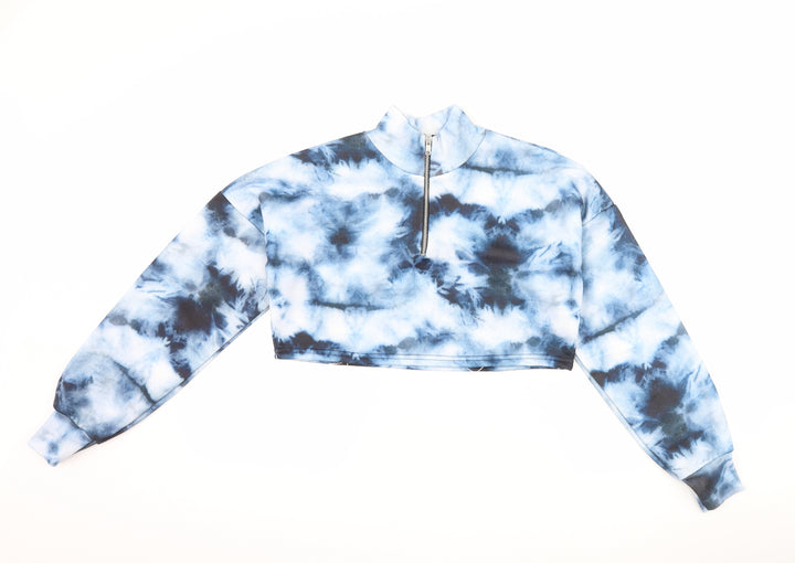 Boohoo Womens Blue   Pullover Hoodie Size 8