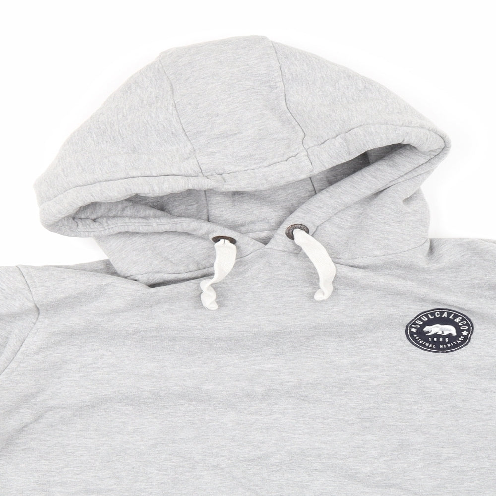 SoulCal&Co Mens Grey   Pullover Hoodie Size L