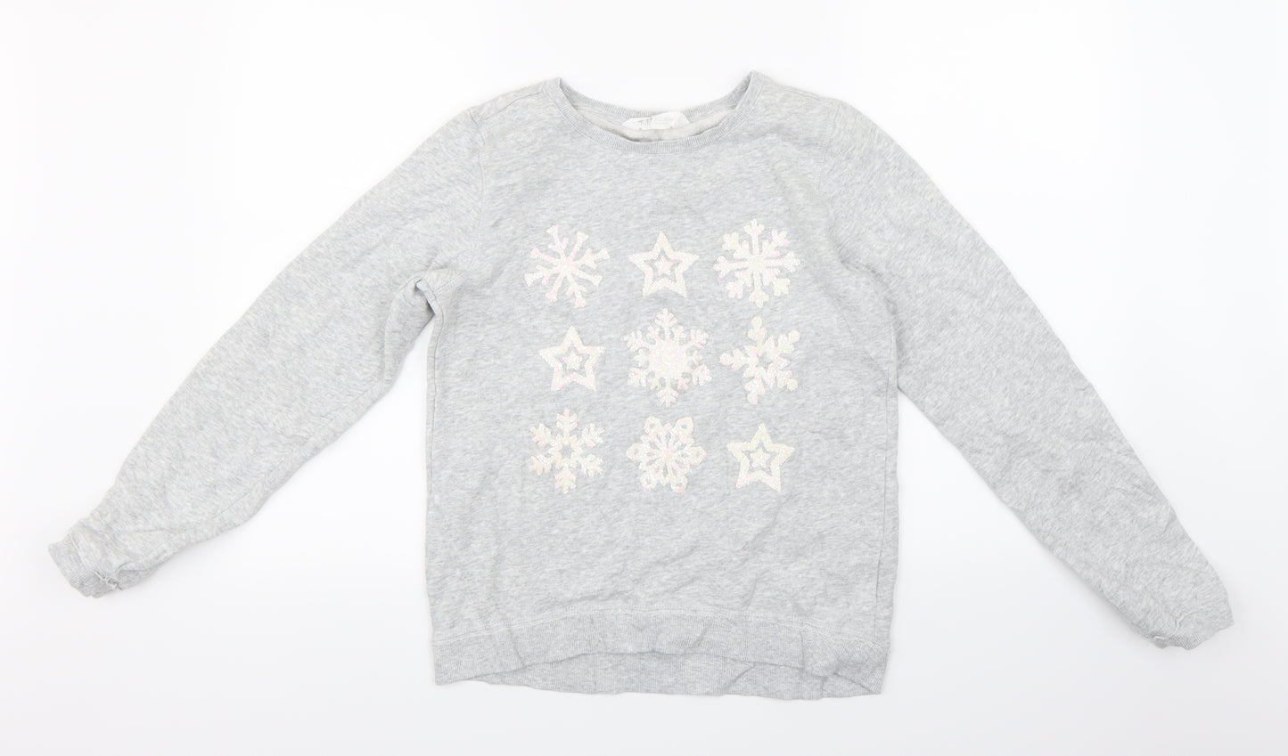 H&M Girls Grey   Pullover Sweatshirt Size 15 Years