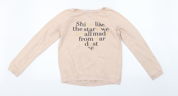 H&M Girls Pink Pullover Sweatshirt Size 15 Years