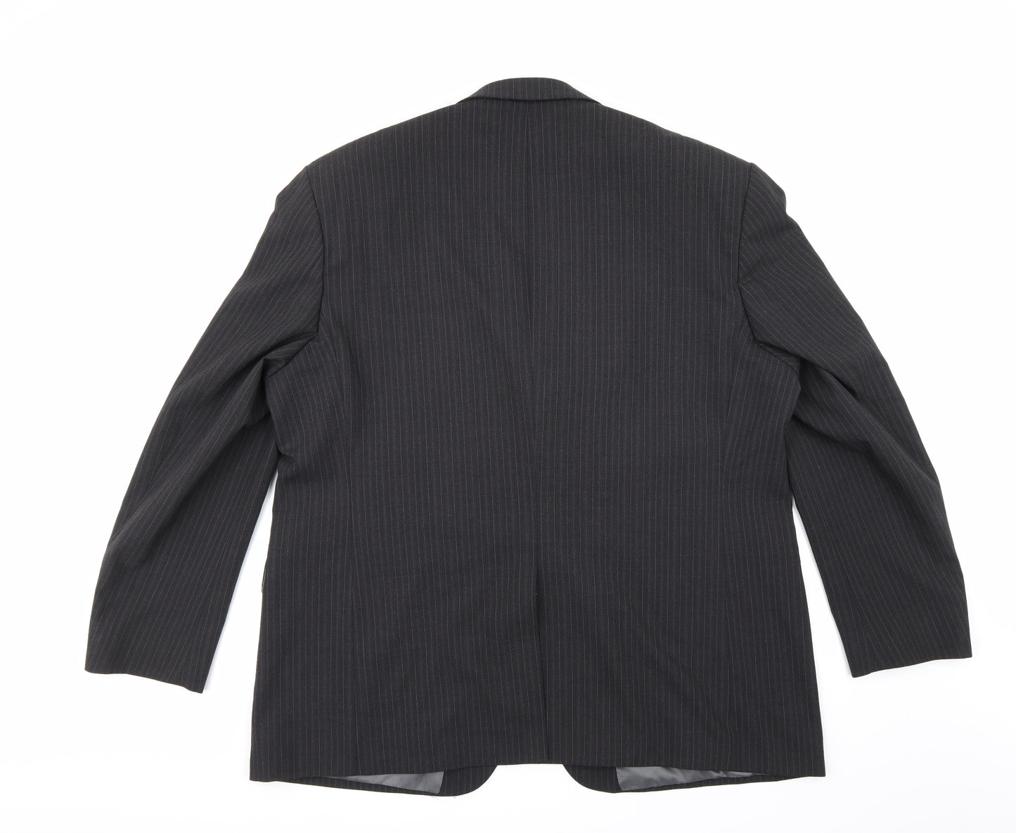 Centaur Mens Grey Striped  Jacket Suit Jacket Size 48