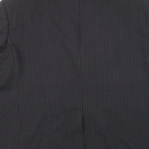 Centaur Mens Grey Striped  Jacket Suit Jacket Size 48