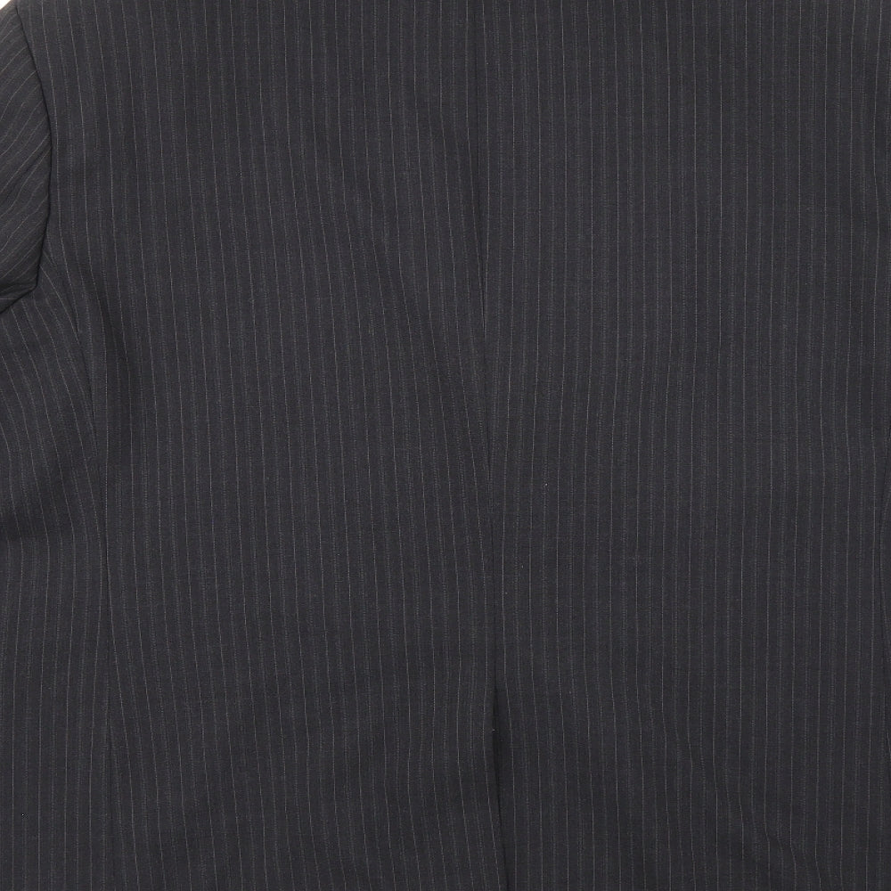 Centaur Mens Grey Striped  Jacket Suit Jacket Size 48