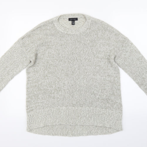 New Look Womens Grey  Knit Pullover Jumper Size M