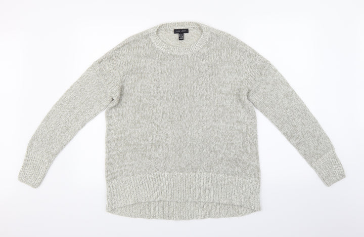 New Look Womens Grey  Knit Pullover Jumper Size M