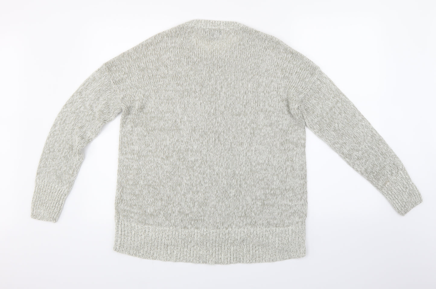 New Look Womens Grey  Knit Pullover Jumper Size M