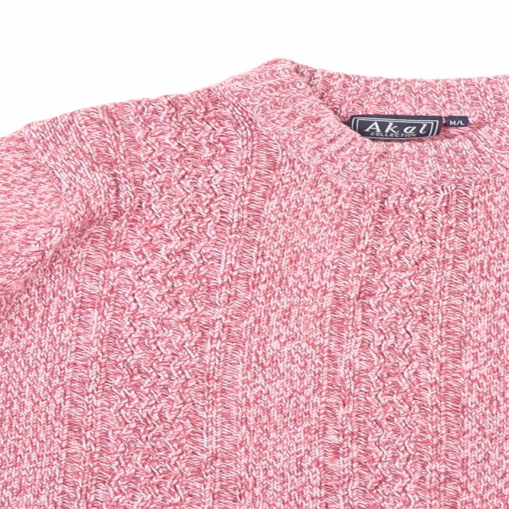 Akal Womens Pink  Knit Pullover Jumper Size M