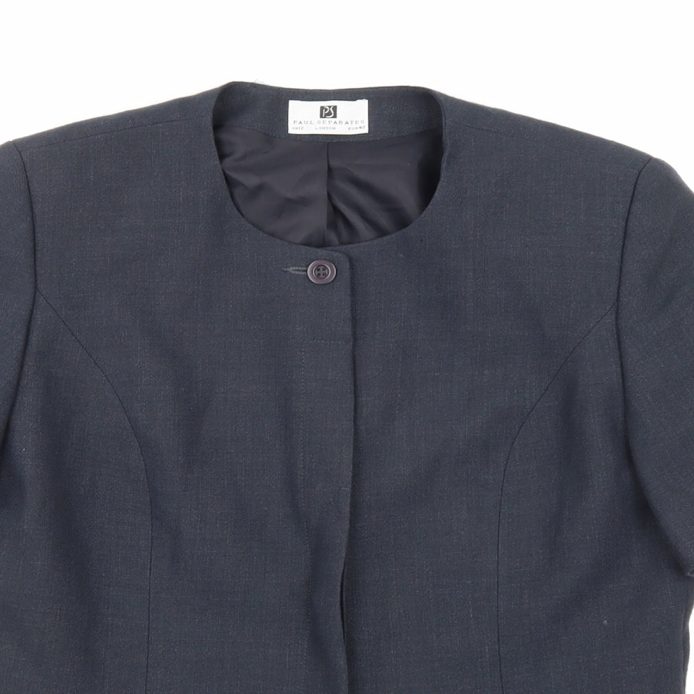 Paul Seperates Womens Blue   Basic Button-Up Size 12