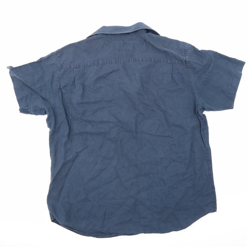 John Lewis Mens Blue    Button-Up Size 42