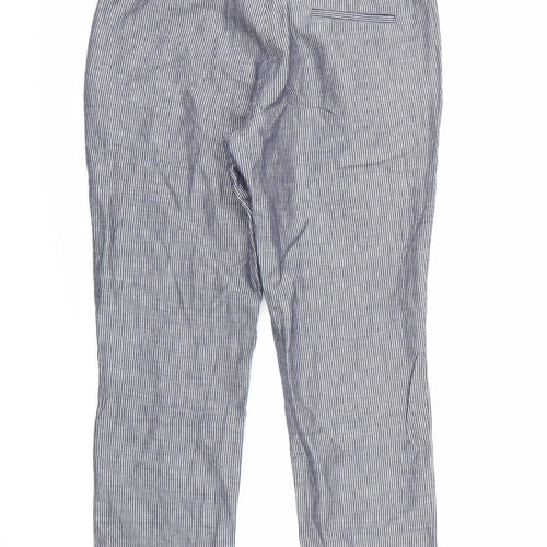 One Step Womens Blue Striped  Trousers  Size 30 L26 in