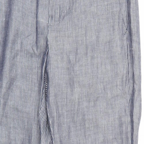 One Step Womens Blue Striped  Trousers  Size 30 L26 in