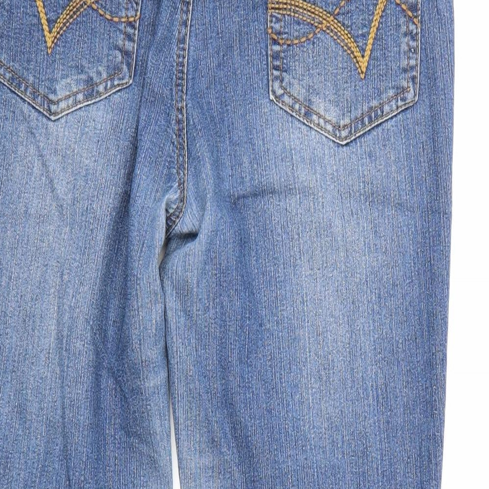 BHS Womens Blue  Denim Straight Jeans Size 12 L25 in