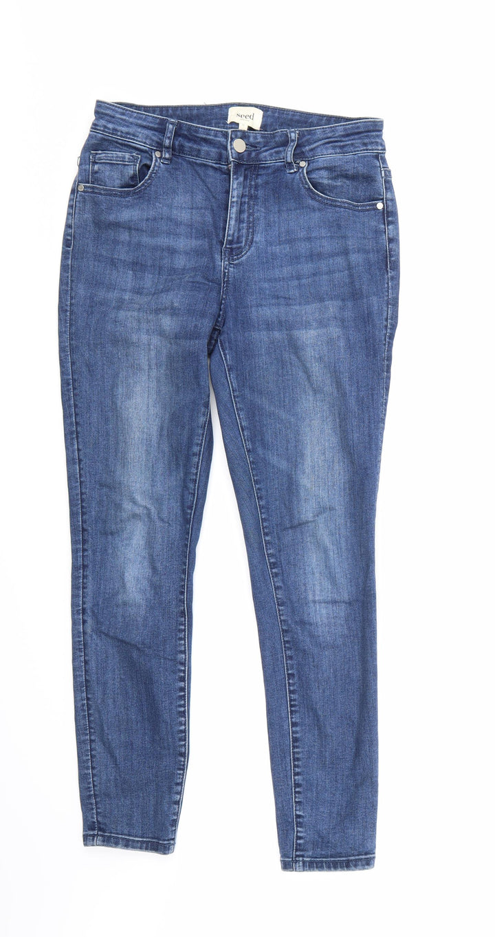 Seed Womens Blue Denim Skinny Jeans Size 10 L27 in