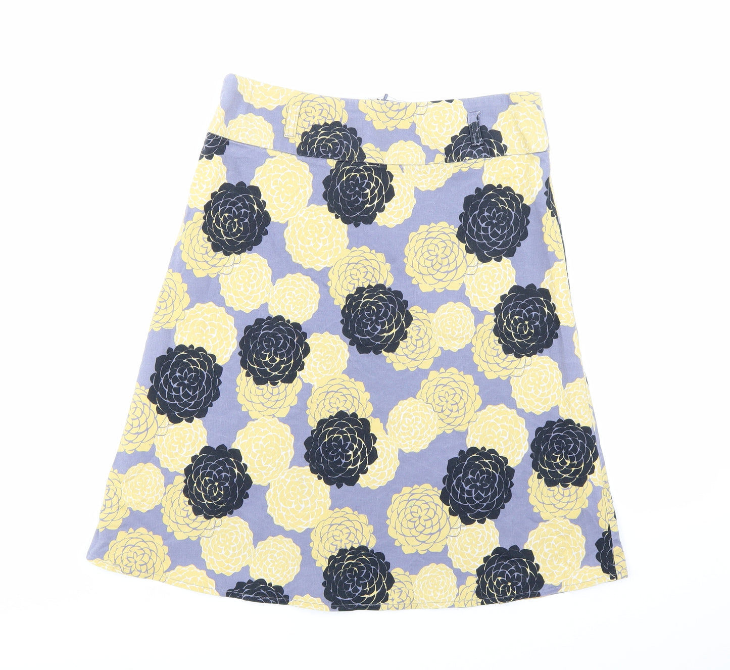 Red Herring Womens Grey Floral  A-Line Skirt Size 8