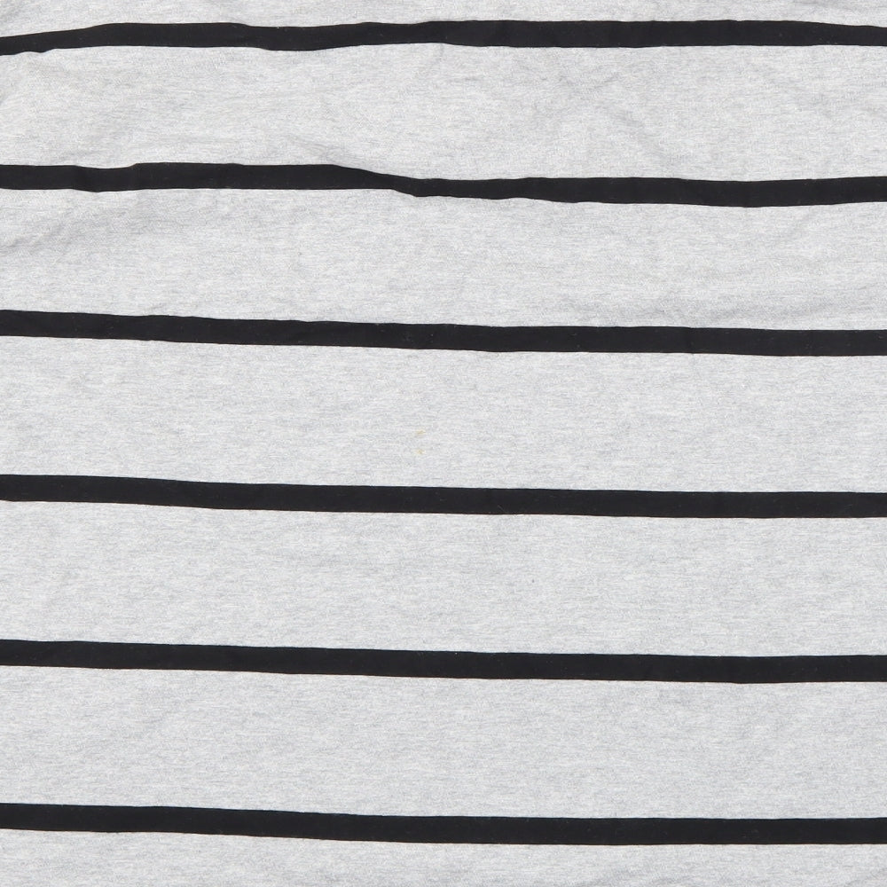Blue Harbour Mens Green Striped   T-Shirt Size L