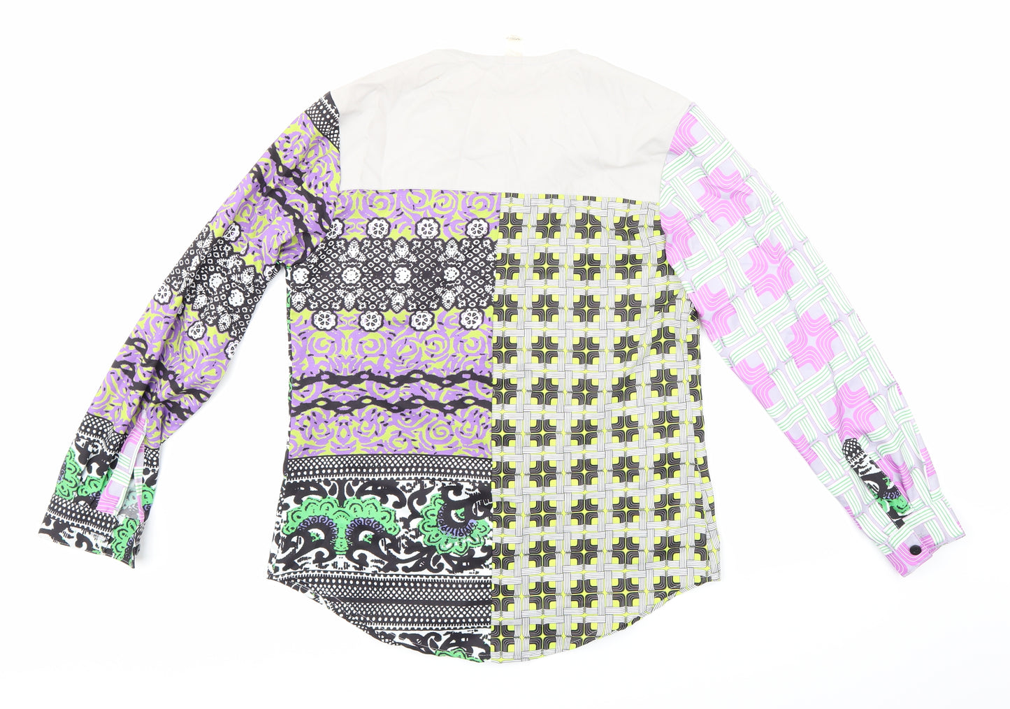 ASOS Womens Multicoloured Geometric  Basic Blouse Size 10