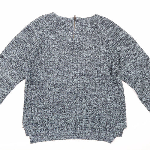 Primark Womens Blue  Knit Pullover Jumper Size 16