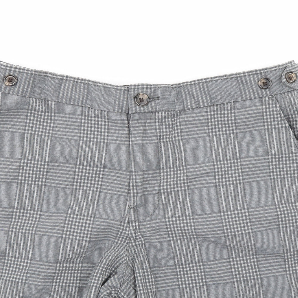 Denim Co Mens Grey Check  Chino Shorts Size 32